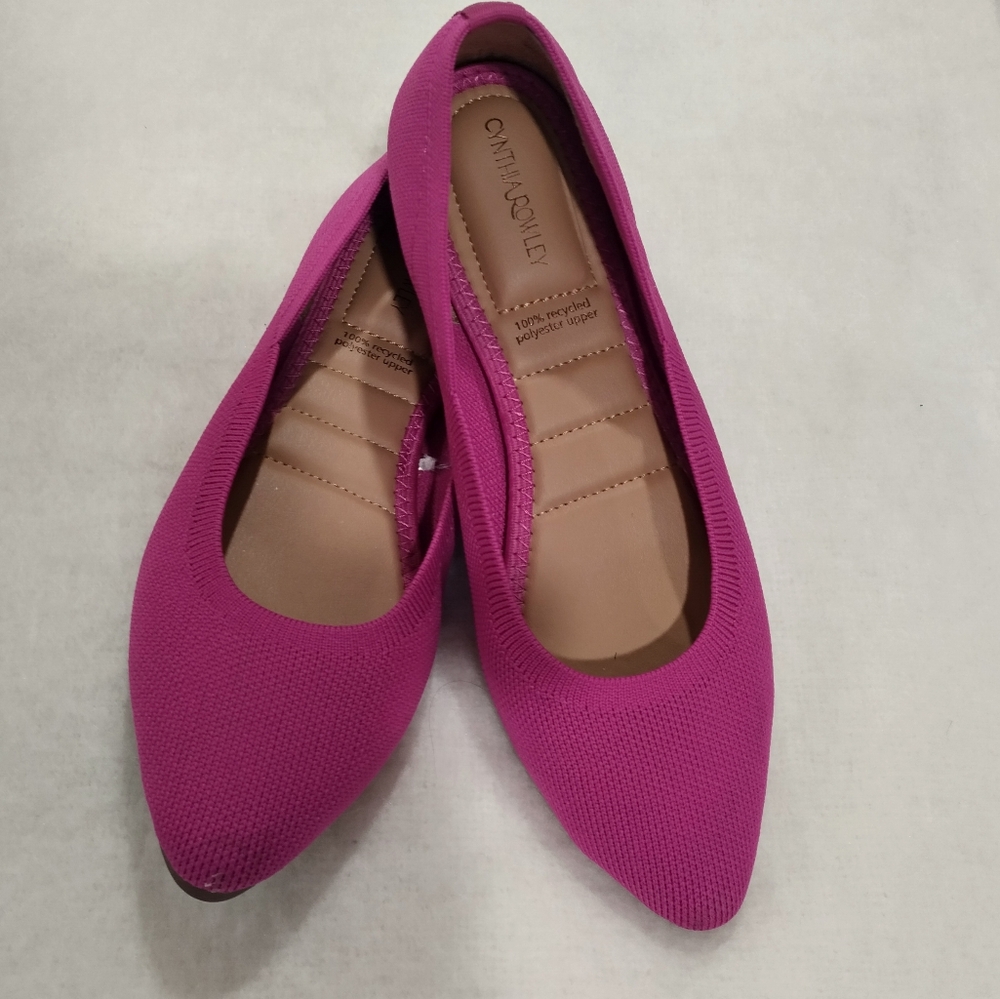 Cynthia Rowley Chelsea Pointed Toe Knit Ballet Flats